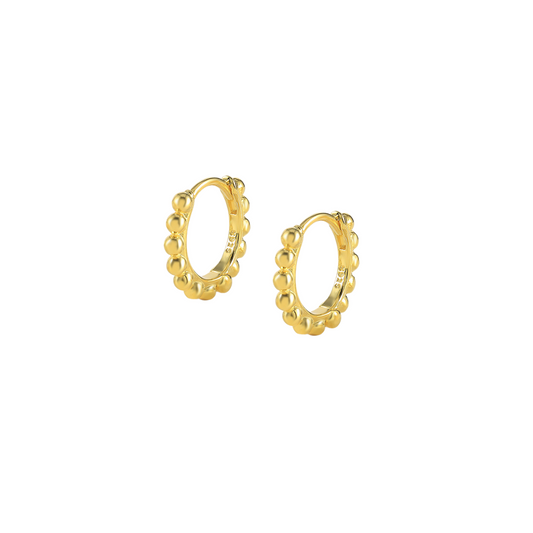 Baller Huggie Hoops |  | 18K gold plated |925 | Slay jewellery | Stacked | modern | bold | limitless | hoops | ear stack | huggies | stackable | layered | everyday | demi fine | shell earrings | drop earrings | minimalist | gold | silver | small huggie | thick huggie | huggie hoop