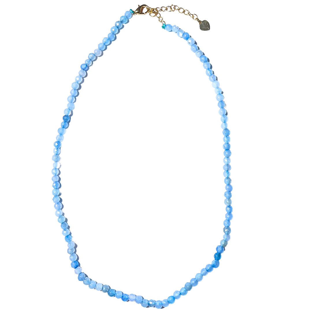 Whispering Waves Gemstone Necklace