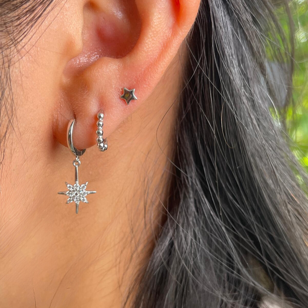 Star Moon Studs