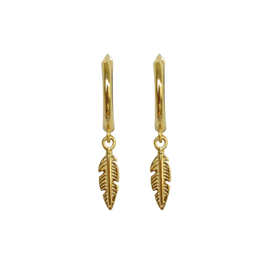 Light As A Feather Hoops  | 18K gold plated | 925 | Slay jewellery | Stacked | modern | bold | limitless | hoops | ear stack | huggies | stackable | layered | everyday | demi fine | shell earrings | drop earrings | minimalist | gold | silver | small huggie | thick huggie | huggie hoop | chunky earrings | thick hoops | cz earring | nickel-free earrings | skin-friendly earrings