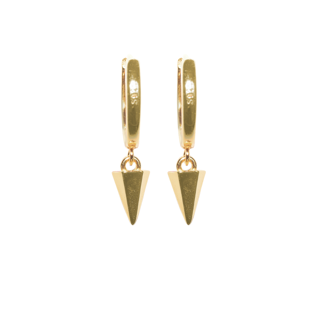 Hard As Nails Hoops | 18K gold plated | 925 | Slay jewellery | Stacked | modern | bold | limitless | hoops | ear stack | huggies | stackable | layered | everyday | demi fine | shell earrings | drop earrings | minimalist | gold | silver | small huggie | thick huggie | huggie hoop | chunky earrings | thick hoops | cz earring | nickel-free earrings | skin-friendly earrings