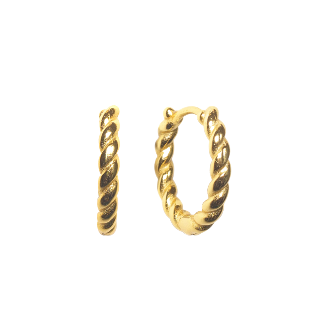 Twistie Huggie Hoops