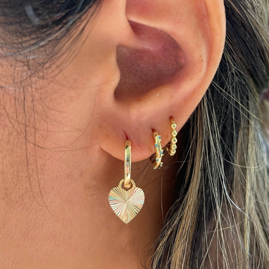 Bursting Heart Hoops | 18K gold plated |925 | Slay jewellery | Stacked | modern | bold | limitless | hoops | ear stack | huggies | stackable | layered | everyday | demi fine | shell earrings | drop earrings | minimalist | gold | silver | small huggie | thick huggie | huggie hoop | heart huggies