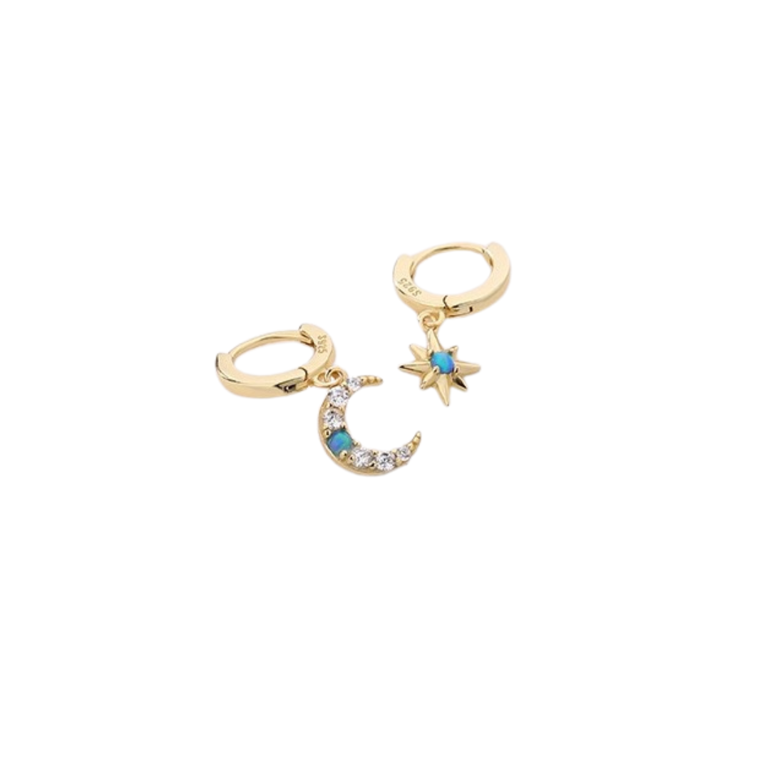 Celestial Charm Hoops