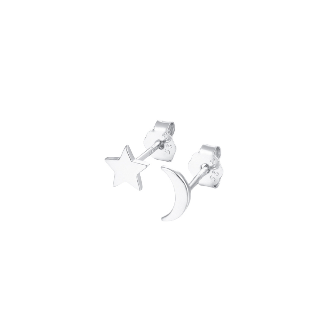 Star Moon Studs