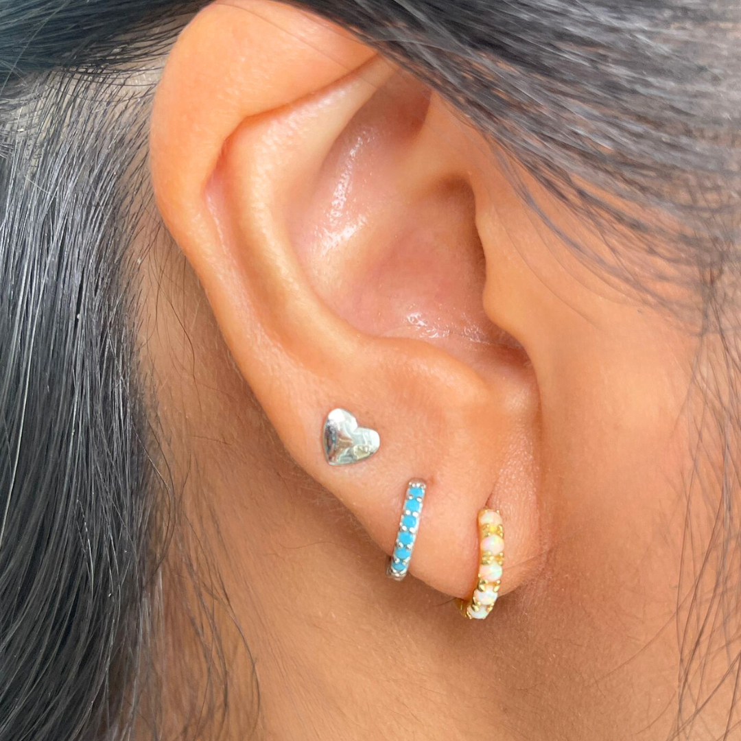 Sea Breeze Huggie Hoops