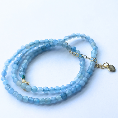 Whispering Waves Gemstone Necklace
