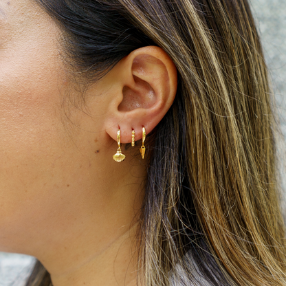 Baller Huggie Hoops | 18K gold plated |925 | Slay jewellery | Stacked | modern | bold | limitless | hoops | ear stack | huggies | stackable | layered | everyday | demi fine | shell earrings | drop earrings | minimalist | gold | silver | small huggie | thick huggie | huggie hoop