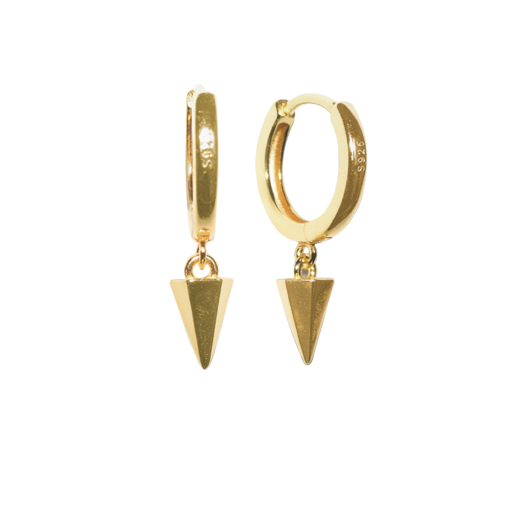 Hard As Nails Hoops | 18K gold plated | 925 | Slay jewellery | Stacked | modern | bold | limitless | hoops | ear stack | huggies | stackable | layered | everyday | demi fine | shell earrings | drop earrings | minimalist | gold | silver | small huggie | thick huggie | huggie hoop | chunky earrings | thick hoops | cz earring | nickel-free earrings | skin-friendly earrings